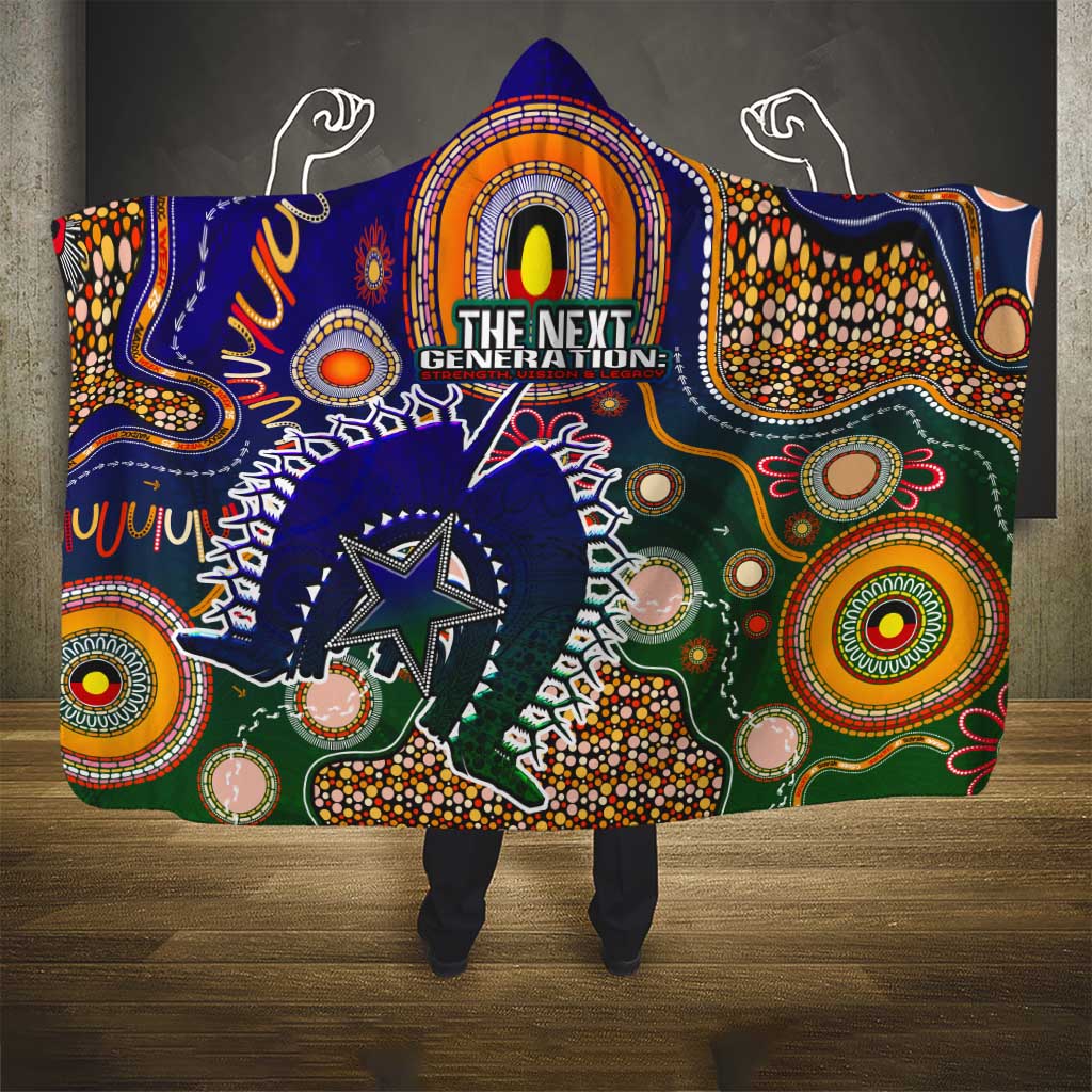 Indigenous Naidoc Week 2025 Hooded Blanket Aboriginal and Torres Strait Islands Dhari Mask