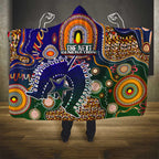 Indigenous Naidoc Week 2025 Hooded Blanket Aboriginal and Torres Strait Islands Dhari Mask
