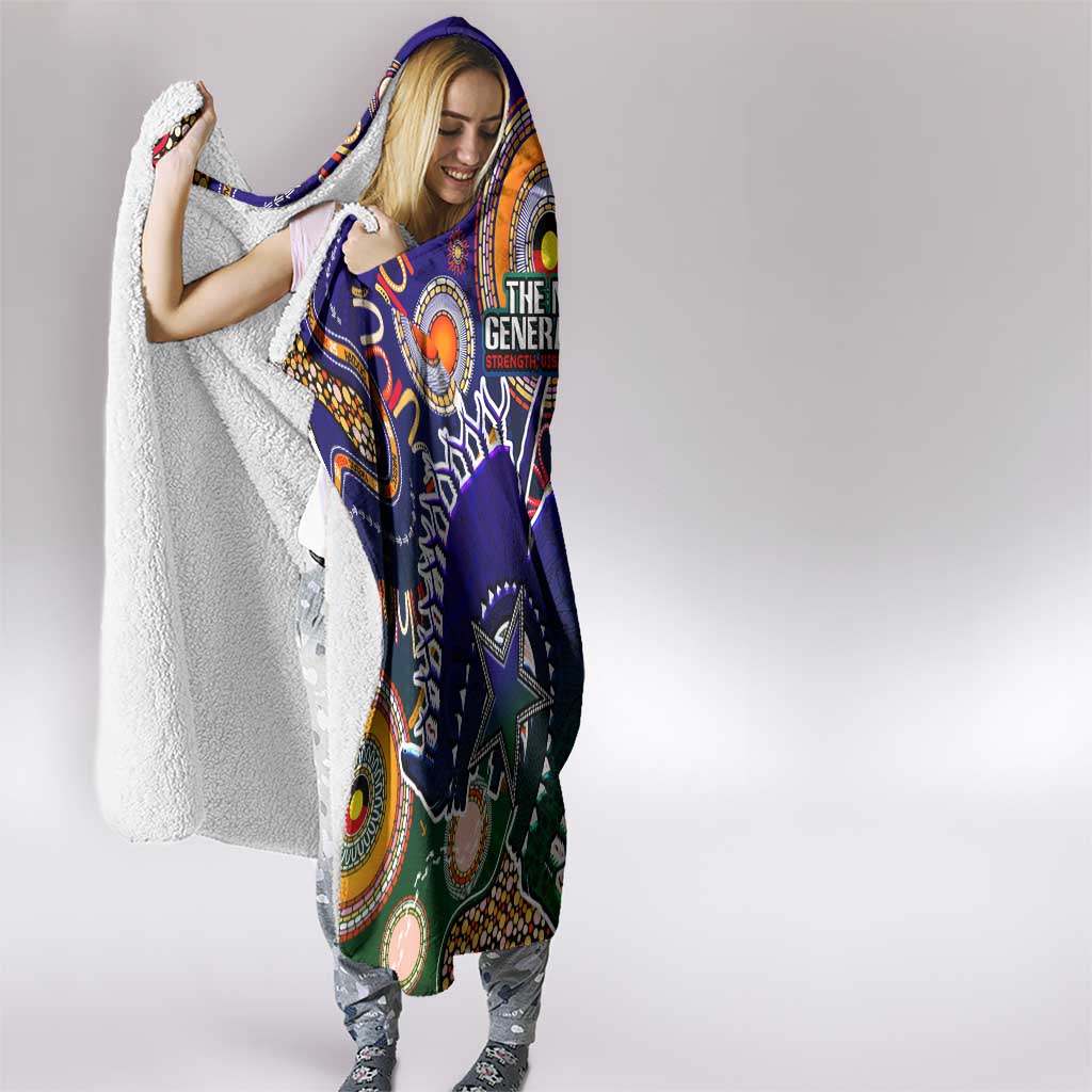 Indigenous Naidoc Week 2025 Hooded Blanket Aboriginal and Torres Strait Islands Dhari Mask