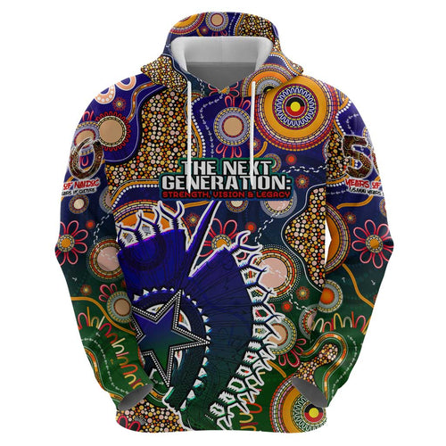 Personalised Indigenous Naidoc Week 2025 Hoodie Aboriginal and Torres Strait Islands Dhari Mask