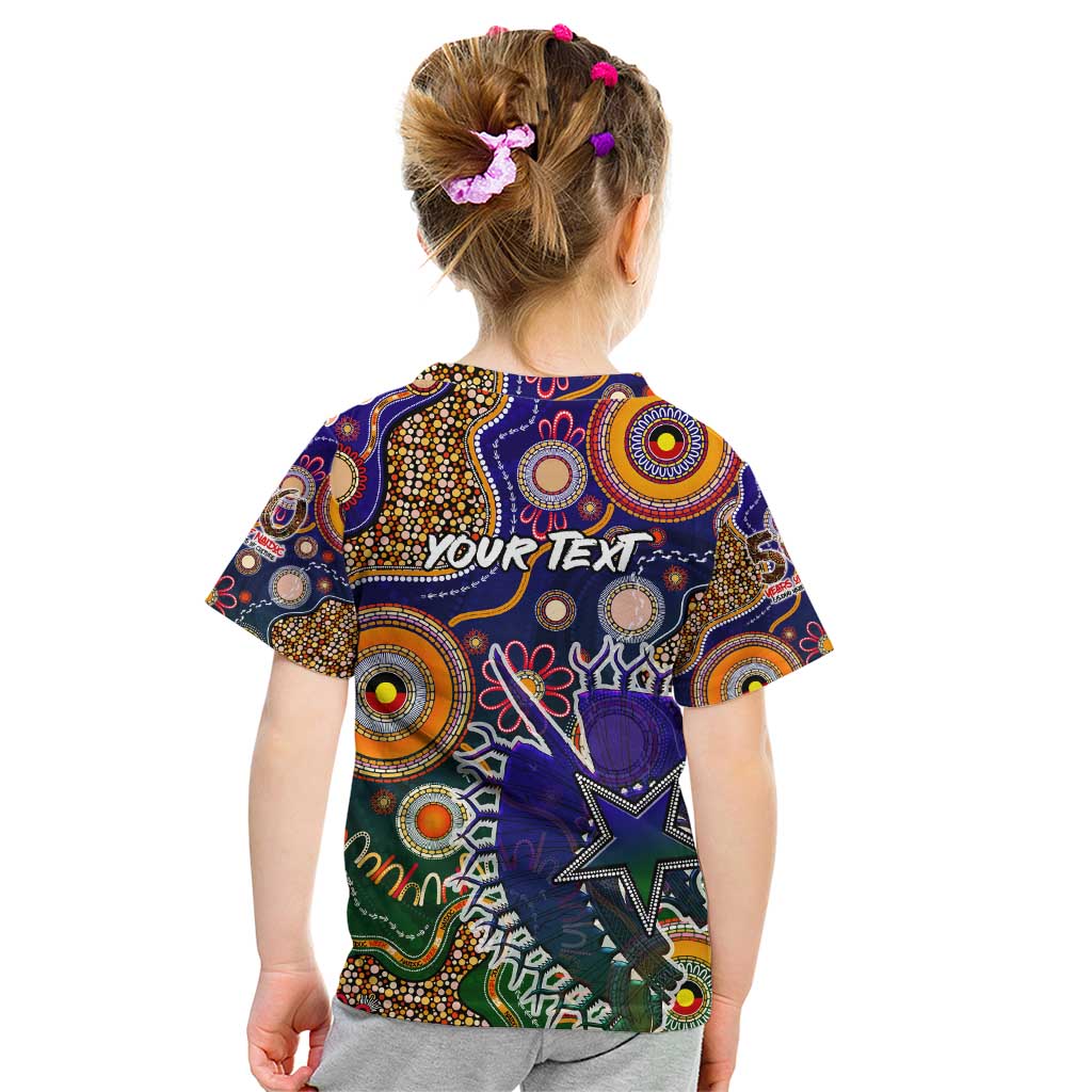 Personalised Indigenous Naidoc Week 2025 Kid T Shirt Aboriginal and Torres Strait Islands Dhari Mask