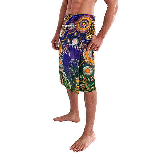 Personalised Indigenous Naidoc Week 2025 Lavalava Aboriginal and Torres Strait Islands Dhari Mask