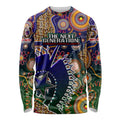 Personalised Indigenous Naidoc Week 2025 Long Sleeve Shirt Aboriginal and Torres Strait Islands Dhari Mask