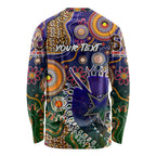 Personalised Indigenous Naidoc Week 2025 Long Sleeve Shirt Aboriginal and Torres Strait Islands Dhari Mask