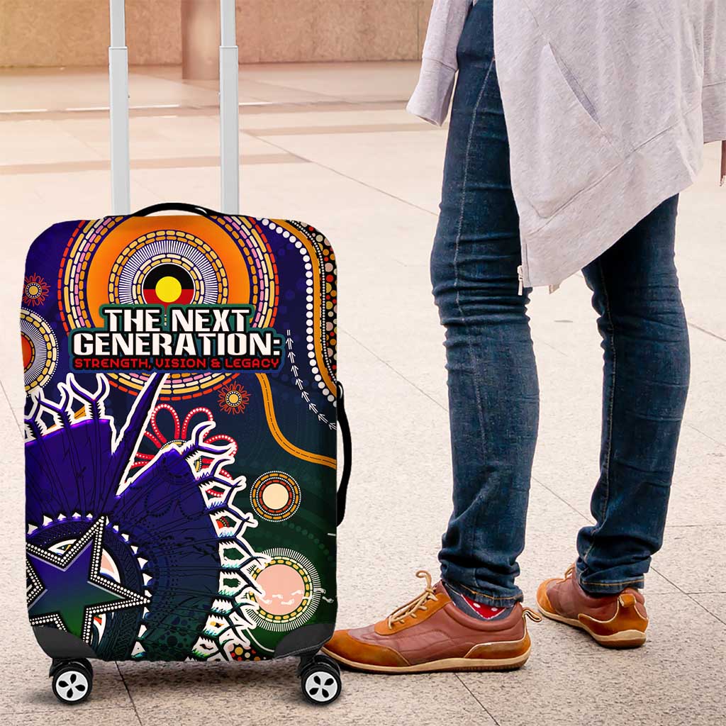 Indigenous Naidoc Week 2025 Luggage Cover Aboriginal and Torres Strait Islands Dhari Mask