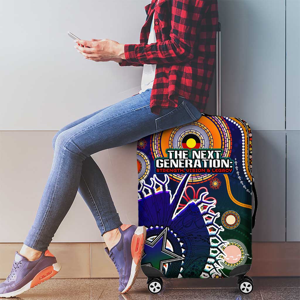 Indigenous Naidoc Week 2025 Luggage Cover Aboriginal and Torres Strait Islands Dhari Mask