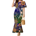 Personalised Indigenous Naidoc Week 2025 Mermaid Dress Aboriginal and Torres Strait Islands Dhari Mask