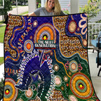 Indigenous Naidoc Week 2025 Quilt Aboriginal and Torres Strait Islands Dhari Mask