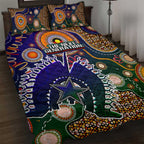 Indigenous Naidoc Week 2025 Quilt Bed Set Aboriginal and Torres Strait Islands Dhari Mask