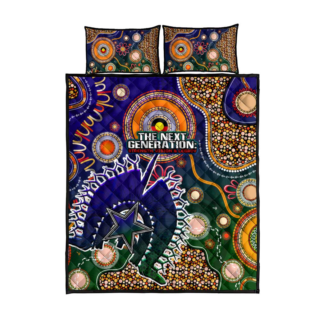 Indigenous Naidoc Week 2025 Quilt Bed Set Aboriginal and Torres Strait Islands Dhari Mask
