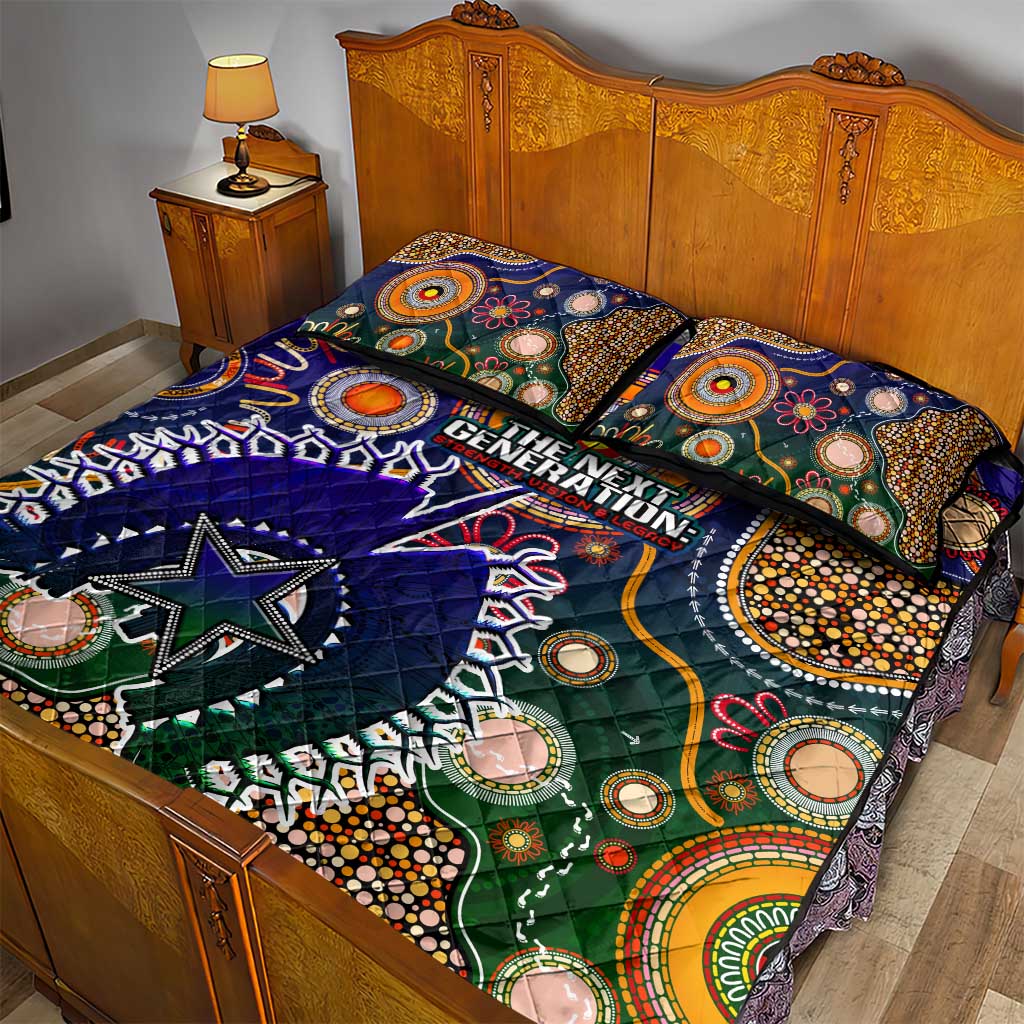 Indigenous Naidoc Week 2025 Quilt Bed Set Aboriginal and Torres Strait Islands Dhari Mask