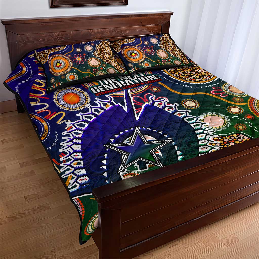 Indigenous Naidoc Week 2025 Quilt Bed Set Aboriginal and Torres Strait Islands Dhari Mask