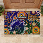Indigenous Naidoc Week 2025 Rubber Doormat Aboriginal and Torres Strait Islands Dhari Mask