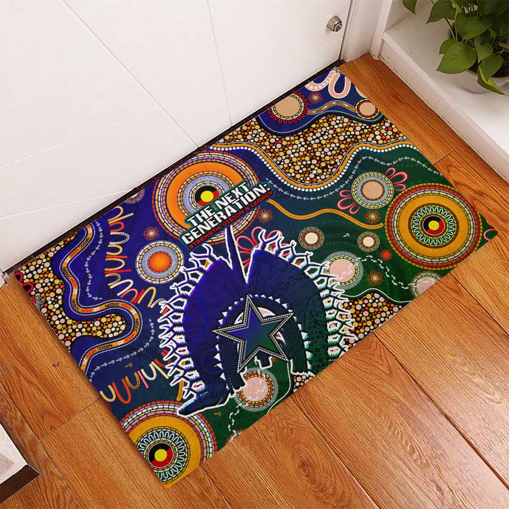 Indigenous Naidoc Week 2025 Rubber Doormat Aboriginal and Torres Strait Islands Dhari Mask