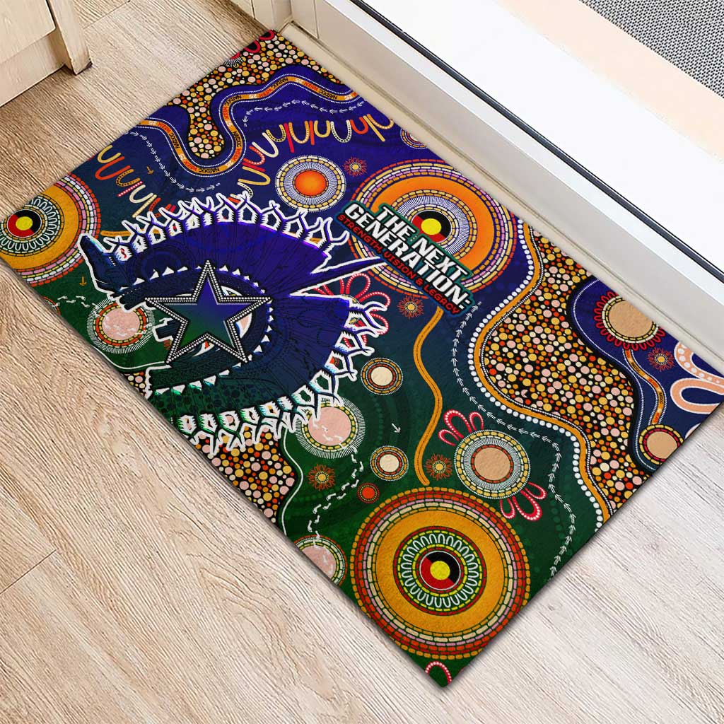 Indigenous Naidoc Week 2025 Rubber Doormat Aboriginal and Torres Strait Islands Dhari Mask