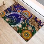 Indigenous Naidoc Week 2025 Rubber Doormat Aboriginal and Torres Strait Islands Dhari Mask