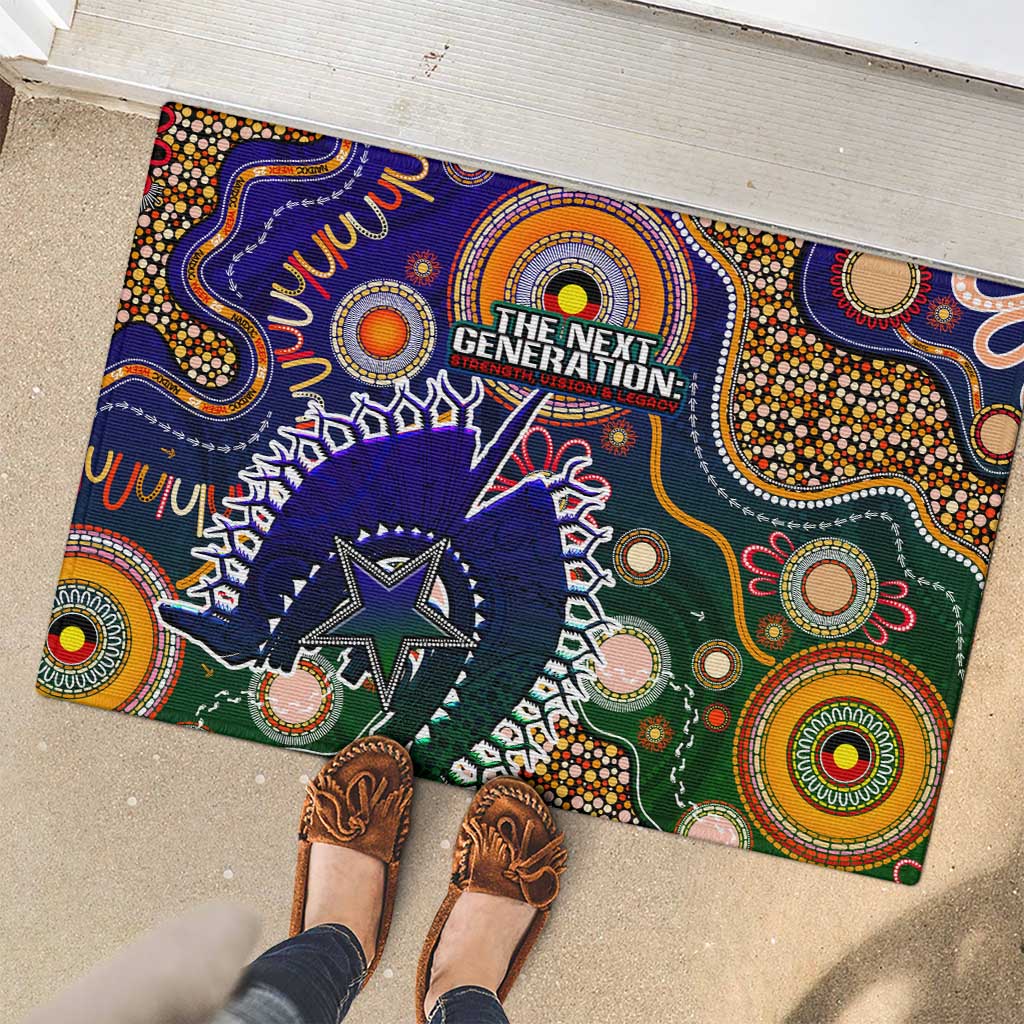 Indigenous Naidoc Week 2025 Rubber Doormat Aboriginal and Torres Strait Islands Dhari Mask