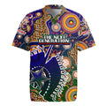 Personalised Indigenous Naidoc Week 2025 Rugby Jersey Aboriginal and Torres Strait Islands Dhari Mask