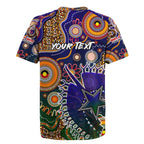 Personalised Indigenous Naidoc Week 2025 Rugby Jersey Aboriginal and Torres Strait Islands Dhari Mask