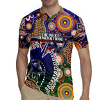 Personalised Indigenous Naidoc Week 2025 Rugby Jersey Aboriginal and Torres Strait Islands Dhari Mask