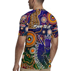 Personalised Indigenous Naidoc Week 2025 Rugby Jersey Aboriginal and Torres Strait Islands Dhari Mask