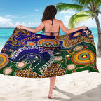Indigenous Naidoc Week 2025 Sarong Aboriginal and Torres Strait Islands Dhari Mask