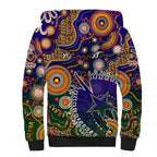 Personalised Indigenous Naidoc Week 2025 Sherpa Hoodie Aboriginal and Torres Strait Islands Dhari Mask