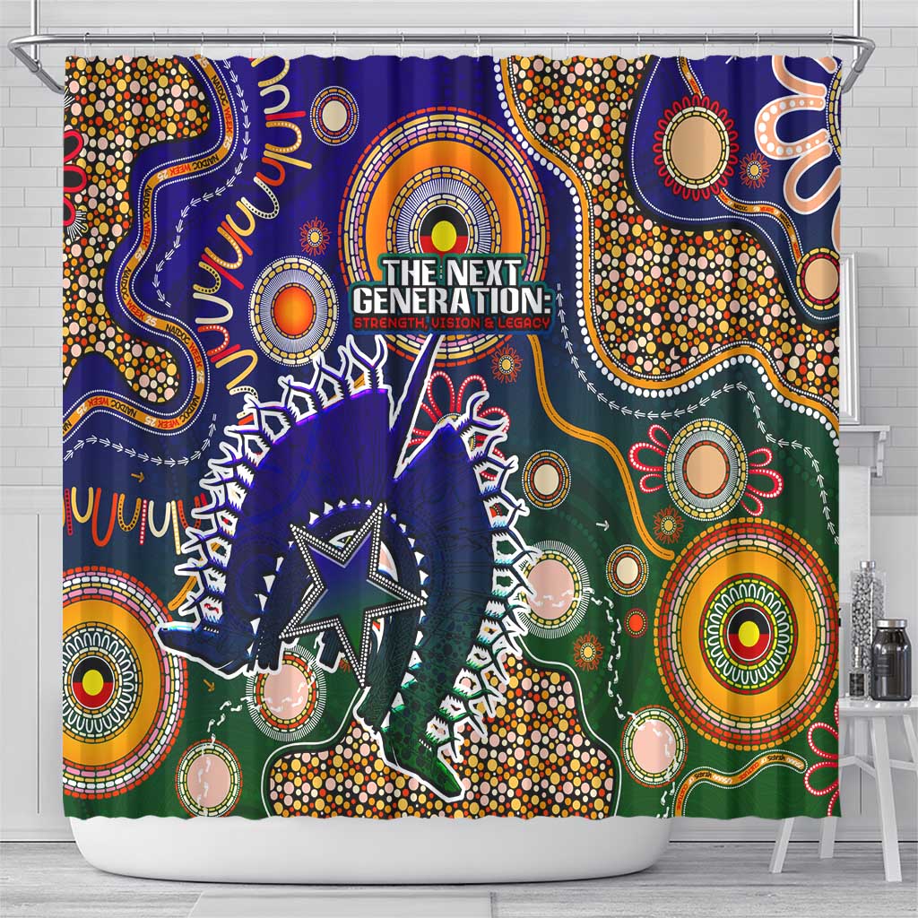 Indigenous Naidoc Week 2025 Shower Curtain Aboriginal and Torres Strait Islands Dhari Mask