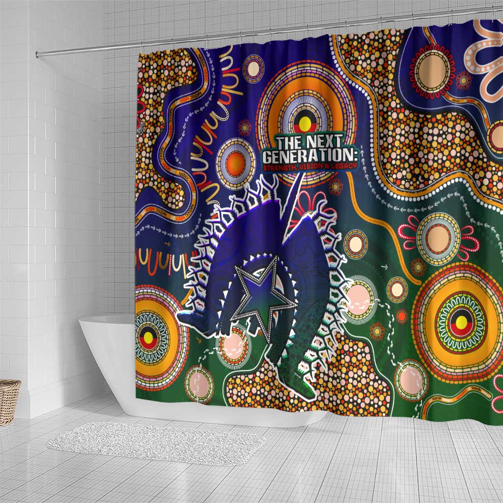 Indigenous Naidoc Week 2025 Shower Curtain Aboriginal and Torres Strait Islands Dhari Mask