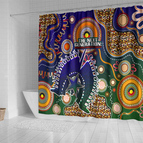 Indigenous Naidoc Week 2025 Shower Curtain Aboriginal and Torres Strait Islands Dhari Mask