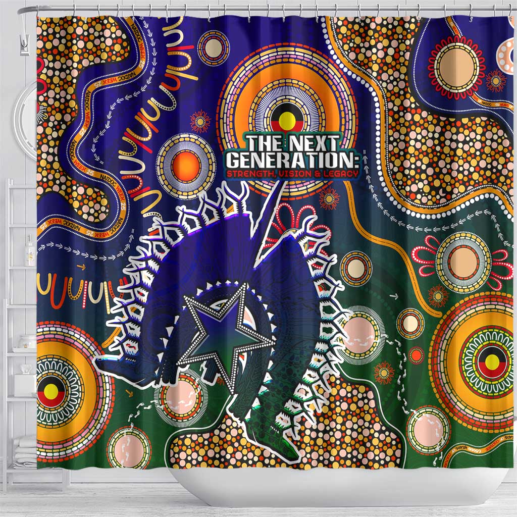 Indigenous Naidoc Week 2025 Shower Curtain Aboriginal and Torres Strait Islands Dhari Mask