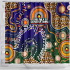 Indigenous Naidoc Week 2025 Shower Curtain Aboriginal and Torres Strait Islands Dhari Mask