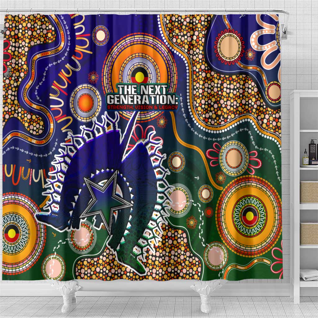 Indigenous Naidoc Week 2025 Shower Curtain Aboriginal and Torres Strait Islands Dhari Mask
