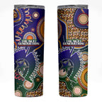 Indigenous Naidoc Week 2025 Skinny Tumbler Aboriginal and Torres Strait Islands Dhari Mask