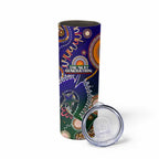 Indigenous Naidoc Week 2025 Skinny Tumbler Aboriginal and Torres Strait Islands Dhari Mask