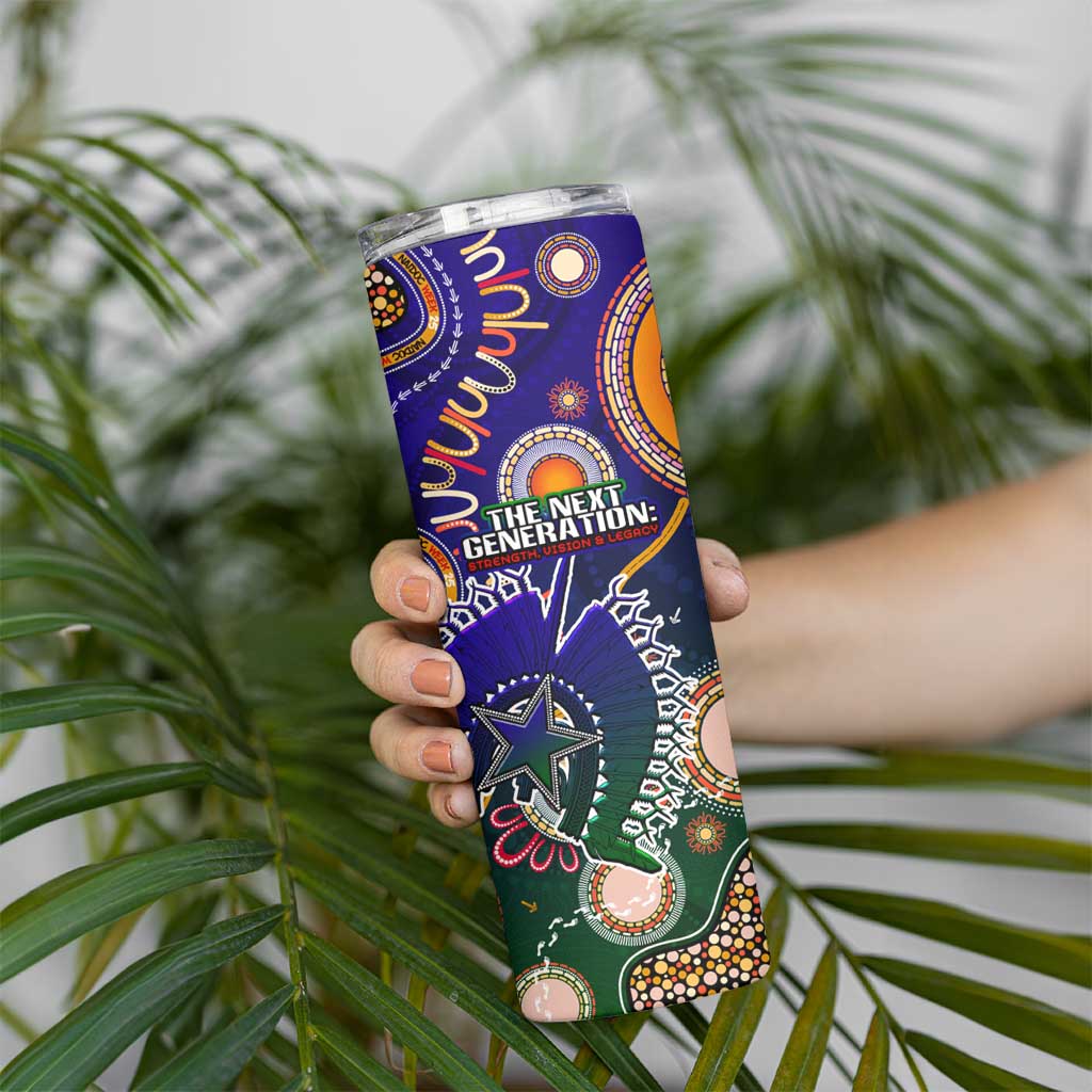 Indigenous Naidoc Week 2025 Skinny Tumbler Aboriginal and Torres Strait Islands Dhari Mask