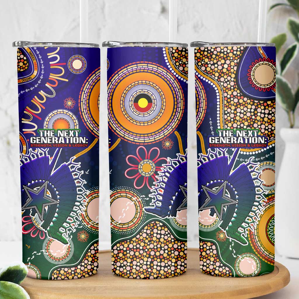 Indigenous Naidoc Week 2025 Skinny Tumbler Aboriginal and Torres Strait Islands Dhari Mask