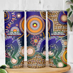 Indigenous Naidoc Week 2025 Skinny Tumbler Aboriginal and Torres Strait Islands Dhari Mask