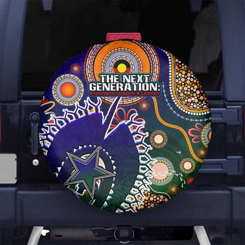 Indigenous Naidoc Week 2025 Spare Tire Cover Aboriginal and Torres Strait Islands Dhari Mask