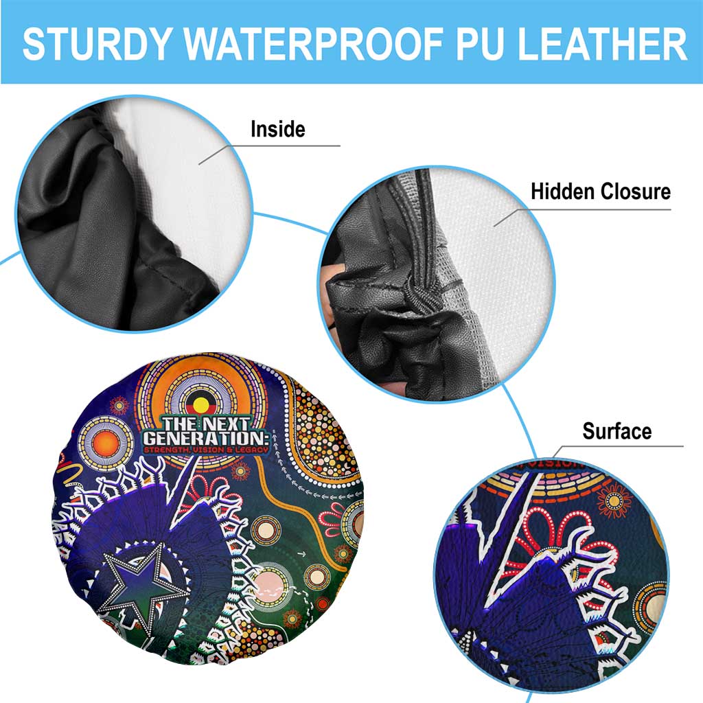 Indigenous Naidoc Week 2025 Spare Tire Cover Aboriginal and Torres Strait Islands Dhari Mask