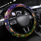 Indigenous Naidoc Week 2025 Steering Wheel Cover Aboriginal and Torres Strait Islands Dhari Mask