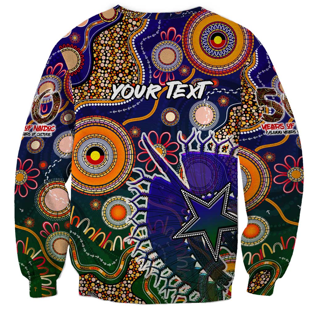 Personalised Indigenous Naidoc Week 2025 Sweatshirt Aboriginal and Torres Strait Islands Dhari Mask