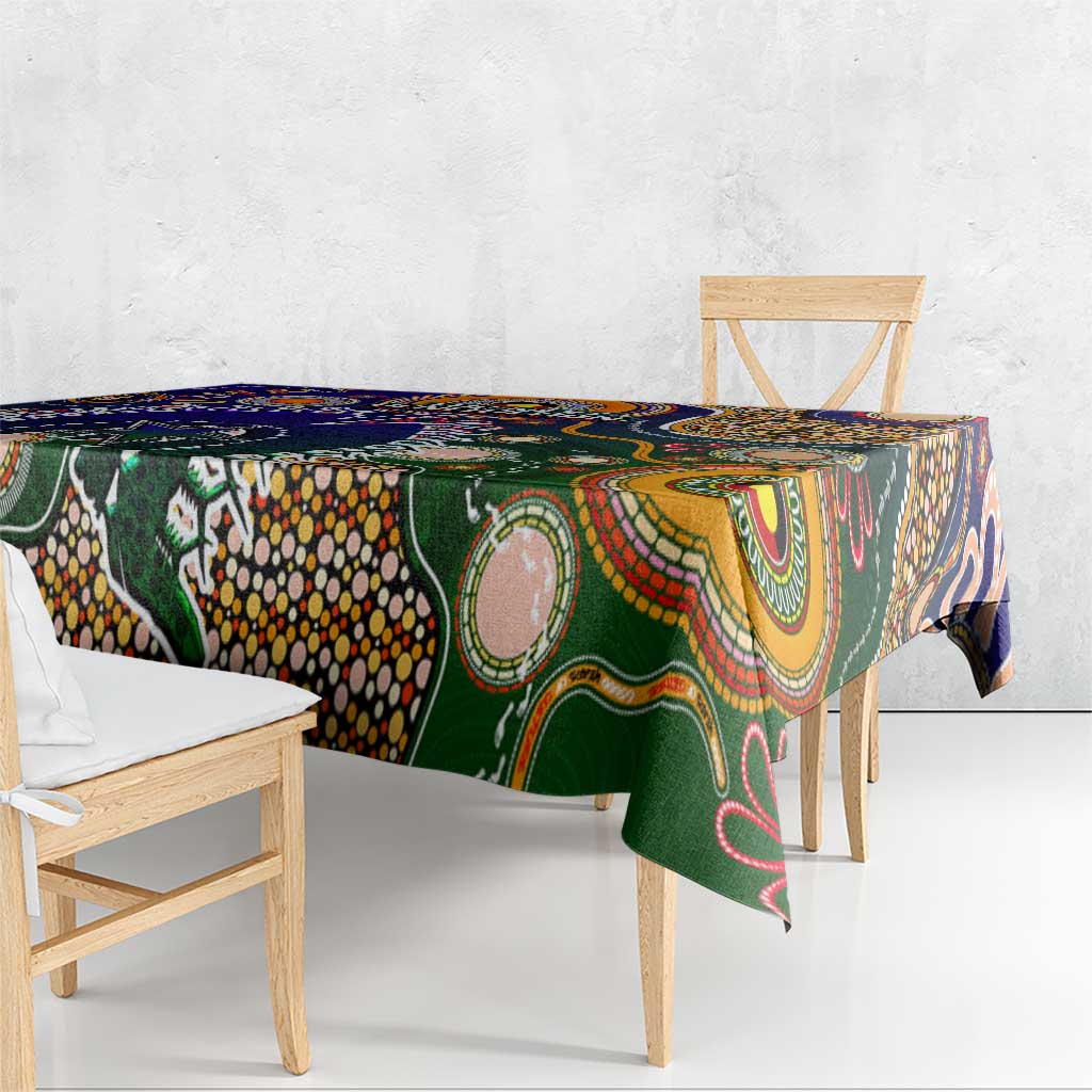 Indigenous Naidoc Week 2025 Tablecloth Aboriginal and Torres Strait Islands Dhari Mask