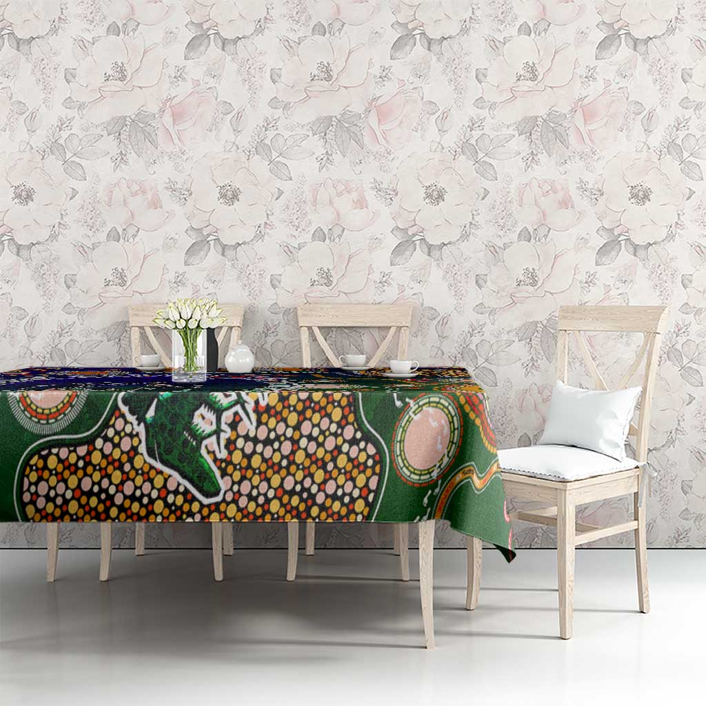 Indigenous Naidoc Week 2025 Tablecloth Aboriginal and Torres Strait Islands Dhari Mask