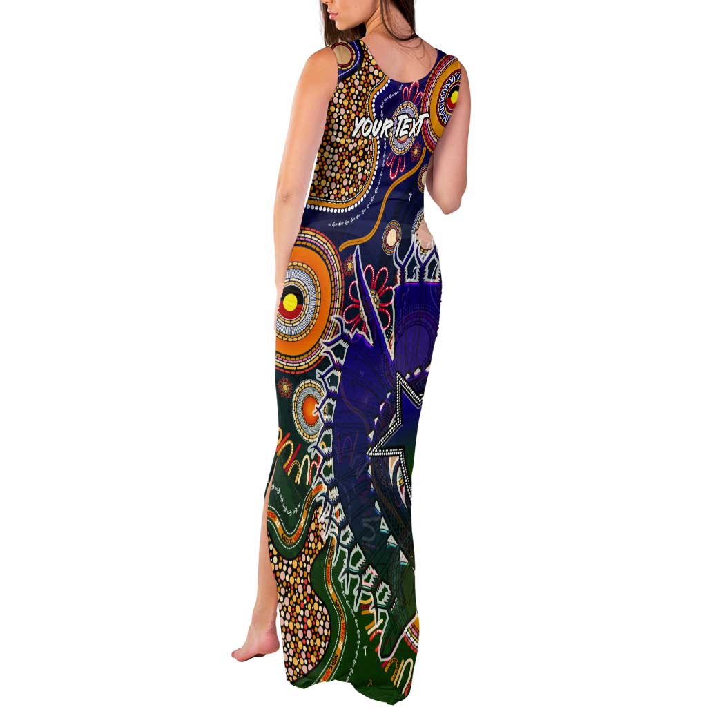 Personalised Indigenous Naidoc Week 2025 Tank Maxi Dress Aboriginal and Torres Strait Islands Dhari Mask