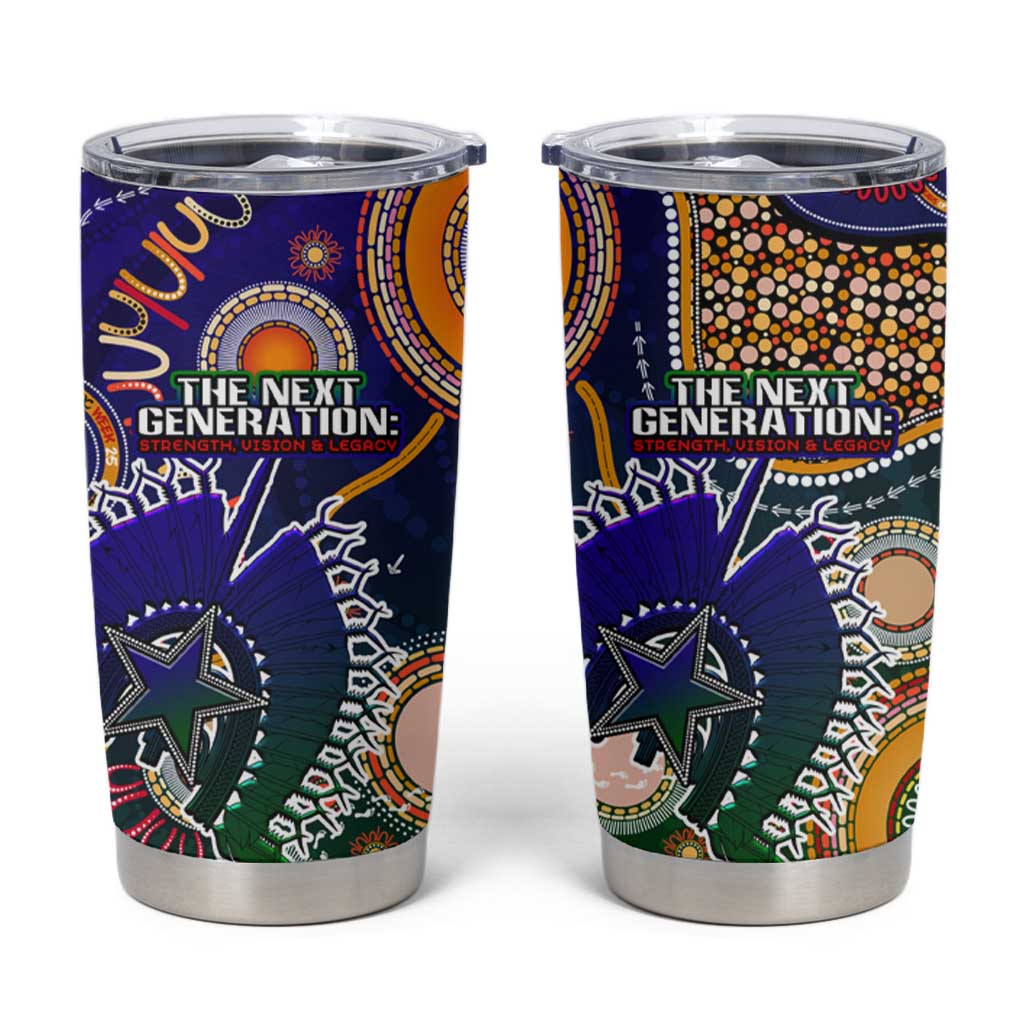 Indigenous Naidoc Week 2025 Tumbler Cup Aboriginal and Torres Strait Islands Dhari Mask