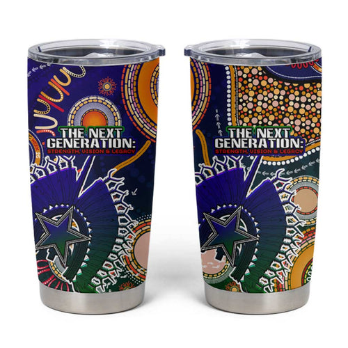 Indigenous Naidoc Week 2025 Tumbler Cup Aboriginal and Torres Strait Islands Dhari Mask
