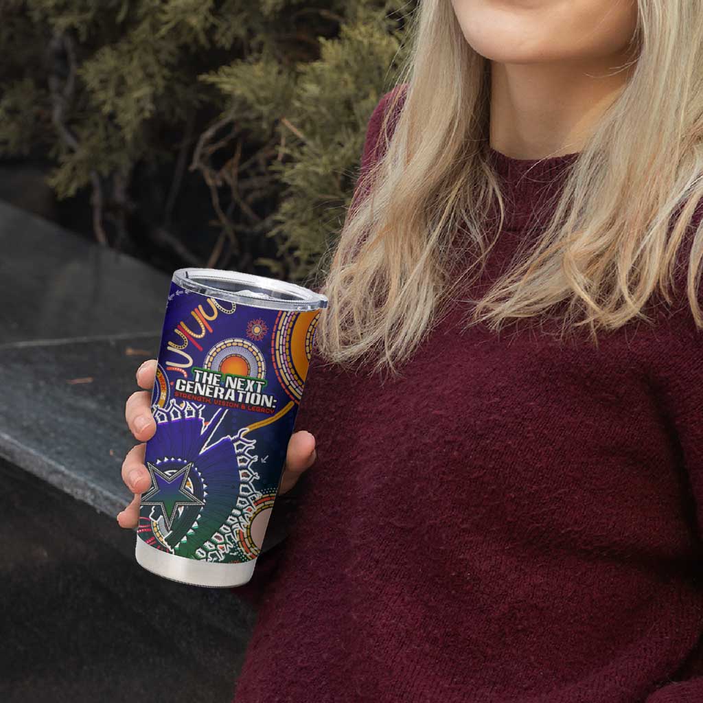 Indigenous Naidoc Week 2025 Tumbler Cup Aboriginal and Torres Strait Islands Dhari Mask