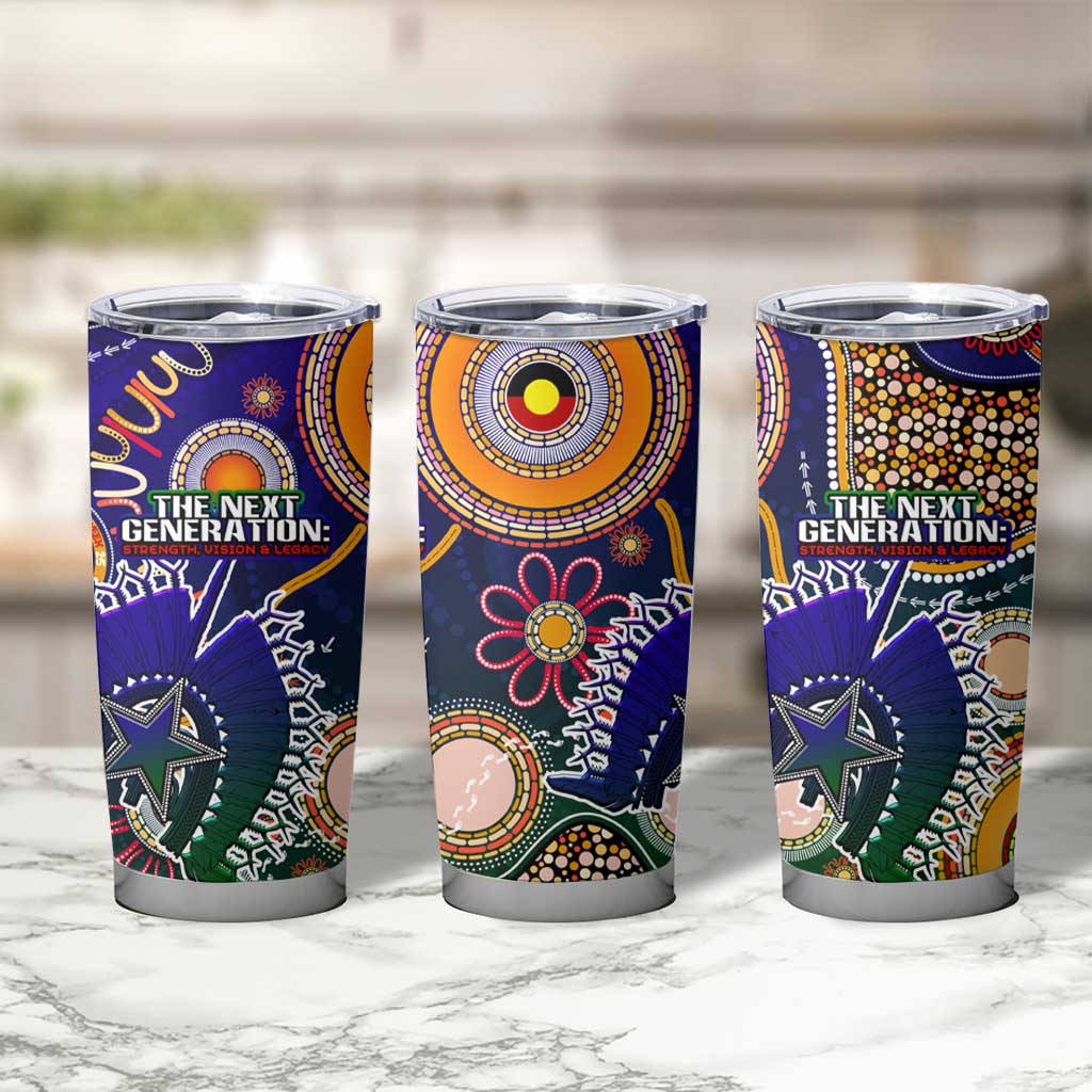 Indigenous Naidoc Week 2025 Tumbler Cup Aboriginal and Torres Strait Islands Dhari Mask