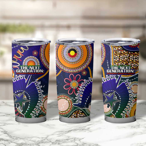 Indigenous Naidoc Week 2025 Tumbler Cup Aboriginal and Torres Strait Islands Dhari Mask